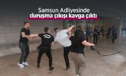 Samsun Adliyesinde duruşma çıkışı kavga çıktı