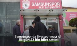 Samsunspor'da Sivasspor maçı için ilk gün 23 bin bilet satıldı