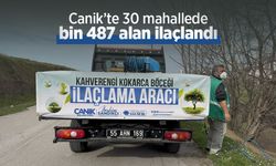 Canik’te 30 mahallede bin 487 alan ilaçlandı