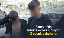 Samsun'da tüfekle ev kurşunlayan 2 çocuk yakalandı