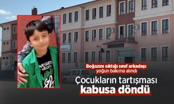 Çocukların tartışması kabusa döndü, Boğazını sıktığı sınıf arkadaşı yoğun bakıma alındı