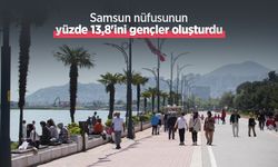 Samsun nüfusunun yüzde 13,8'ini gençler oluşturdu