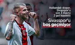 Hollandalı stoper, Sivasspor'a son 3 maçta 2 gol kaydetti, Sivasspor'u boş geçmiyor