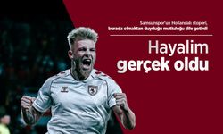 Samsunspor'un Hollandalı stoperi, burada olmaktan duyduğu mutluluğu dile getirdi: "Hayalım gerçek oldu"