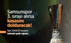 Samsunspor 3. sırayı alırsa kasasını dolduracak! İşte 2024/25 sezonu tahmini gelir raporu