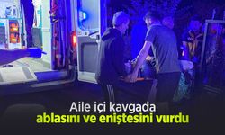 Aile içi kavgada ablasını ve eniştesini vurdu