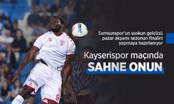 Samsunspor'un suskun golcüsü pazar akşamı sezonun finalini yapmaya hazırlanıyor, Kayserispor maçında SAHNE ONUN