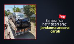 Samsun'da hafif ticari araç jandarma aracına çarptı: 1 ölü