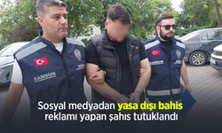 Sosyal medyadan yasa dışı bahis reklamı yapan şahıs tutuklandı