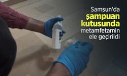 Samsun'da şampuan kutusunda metamfetamin ele geçirildi