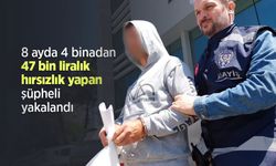 8 ayda 4 binadan 47 bin liralık hırsızlık yapan şüpheli yakalandı