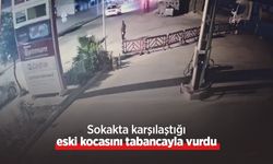 Sokakta karşılaştığı eski kocasını tabancayla vurdu
