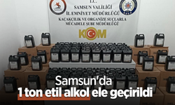 Samsun'da 1 ton etil alkol ele geçirildi