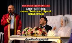 Nikah töreninde tebessüm ettiren anlar: Gelin "evet" dedi, memur "baskı var" diyerek kabul etmedi