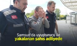 Samsun'da uyuşturucu ile yakalanan şahıs adliyede