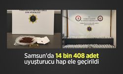 Samsun'da 14 bin 408 adet uyuşturucu hap ele geçirildi