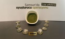 Samsun'da uyuşturucu operasyonu: 5 kişi yakalandı