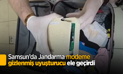 Samsun’da Jandarma modeme gizlenmiş uyuşturucu ele geçirdi