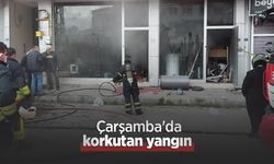 Çarşamba'da korkutan yangın