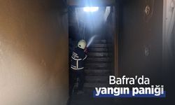 Bafra'da yangın paniği