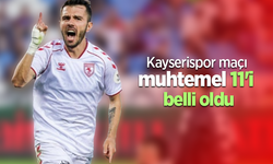 Kayserispor maçı  muhtemel 11'i  belli oldu