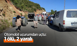 Otomobil uçurumdan uçtu: 1 ölü, 2 yaralı