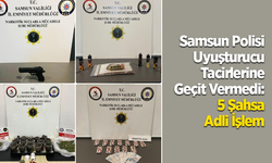 Samsun Polisi Uyuşturucu Tacirlerine Geçit Vermedi: 5 Şahsa Adli İşlem