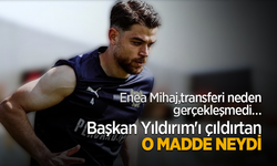 Enea Mihaj transferi neden gerçekleşmedi …  Başkan Yıldırım'ı ÇILDIRTAN O MADDE NEYDİ