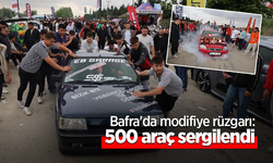 Bafra'da modifiye rüzgarı: 500 araç sergilendi