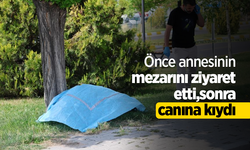 Önce annesinin mezarını ziyaret etti, sonra canına kıydı