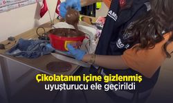 Çikolatanın içine gizlenmiş uyuşturucu ele geçirildi