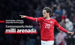 Danimarka-Litvanya maçında forma giydi, Samsunsporlu Holse milli arenada