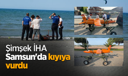 Şimşek İHA Samsun'da kıyıya vurdu