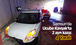 Samsun'da 'Ucube Kavşak'ta 2 ayrı kaza: 4 yaralı
