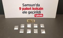 Samsun'da 9 paket kokain ele geçirildi: 1 gözaltı