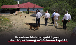 Bafra'da muhtarların tepkisini çeken izinsiz köpek barınağı mühürlenerek kapatıldı