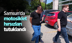 Samsun’da motosiklet hırsızları tutuklandı