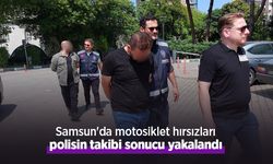 Samsun'da motosiklet hırsızları polisin takibi sonucu yakalandı