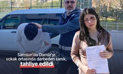 Samsun'da Damla’yı sokak ortasında darbeden sanık, tahliye edildi
