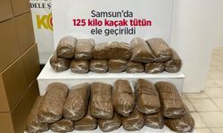 Samsun’da 125 kilo kaçak tütün ele geçirildi