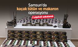 Samsun'da kaçak tütün ve makaron operasyonu: 2 şüpheli yakalandı
