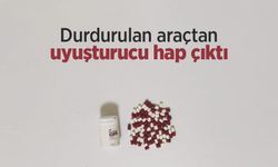Durdurulan araçtan uyuşturucu hap çıktı