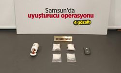 Samsun’da uyuşturucu operasyonu: 4 gözaltı