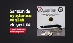 Samsun'da uyuşturucu ve silah ele geçirildi: 3 şahıs hakkında işlem başlatıldı