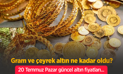 Güncel Altın Fiyatları 20 Temmuz 2025