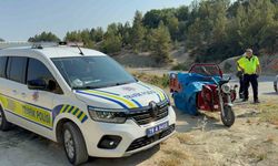 3 tekerlekli motosiklet devrildi: 6 kişi yaralandı