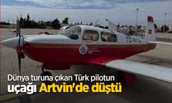 Dünya turuna çıkan Türk pilotun uçağı Artvin'de düştü
