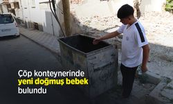 Çöp konteynerinde yeni doğmuş bebek bulundu