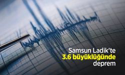 Samsun Ladik'te 3.6 büyüklüğünde deprem