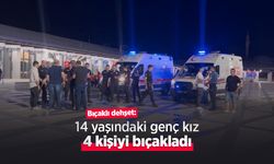 Bıçaklı dehşet: 14 yaşındaki genç kız 4 kişiyi bıçakladı
